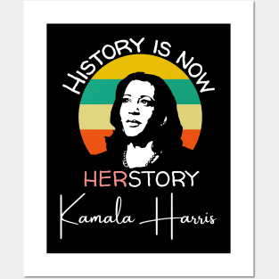 Kamala Harris History Is Now HERstory 2021 Posters and Art